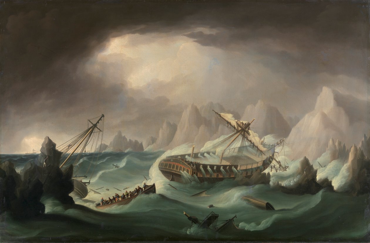 Rocky Coast açıklarında gemi enkazı by Thomas Buttersworth