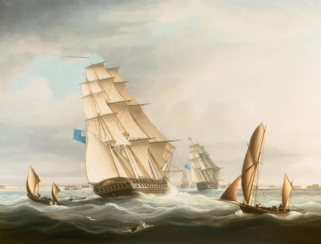 Portsmouth kapalı Mavi Filosu by Thomas Buttersworth