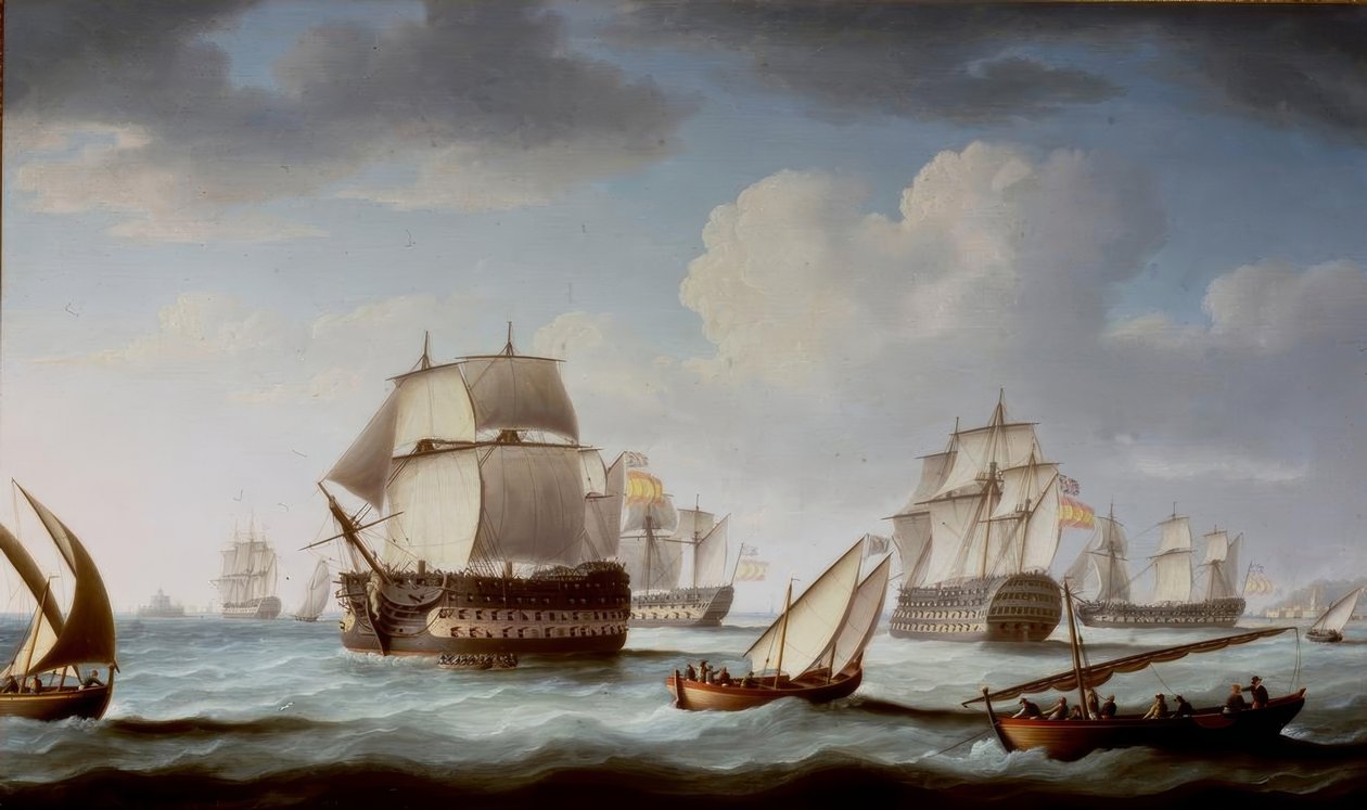 Trafalgar Savaşı by Thomas Buttersworth
