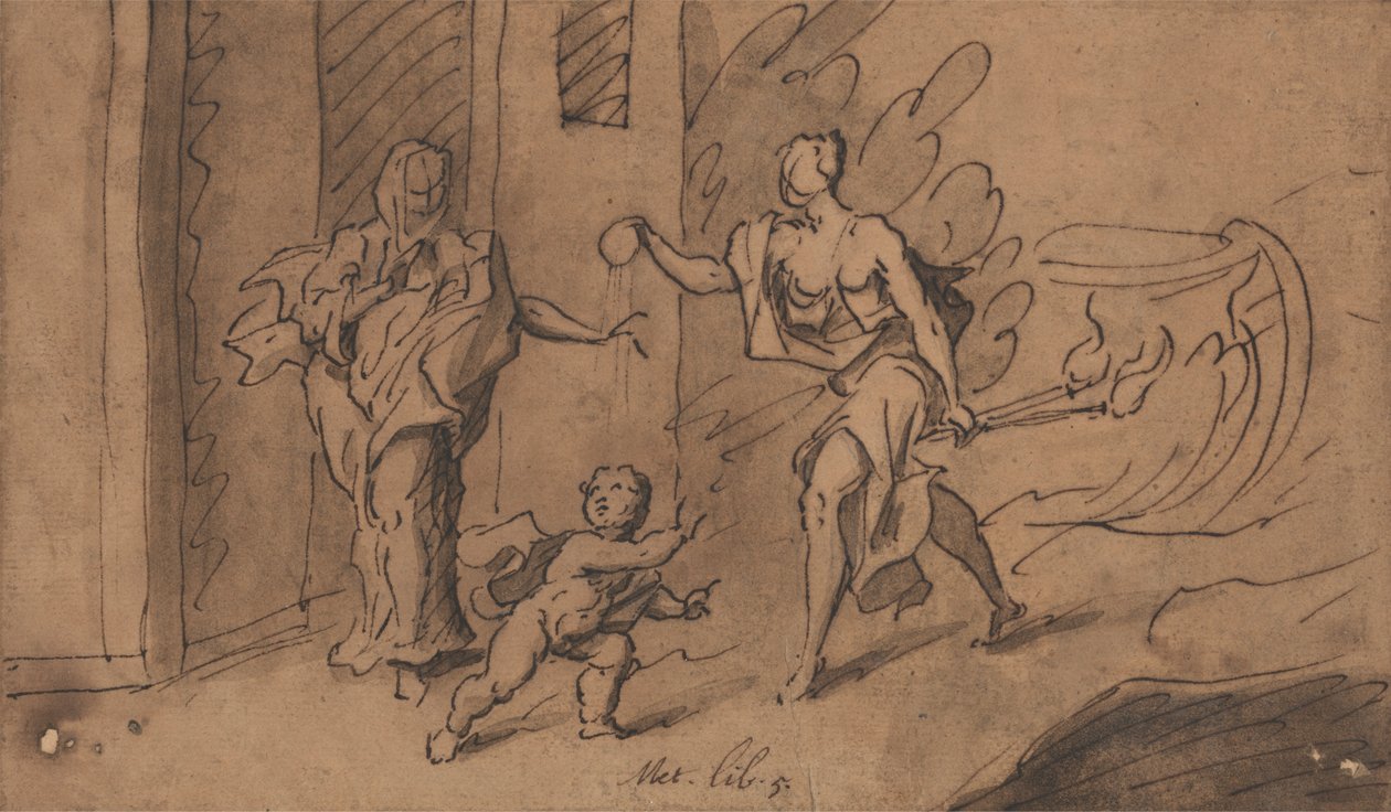 Ceres ve Abas: Ovidius, Metamorfozlar, 5. Kitap by Thomas Carwitham