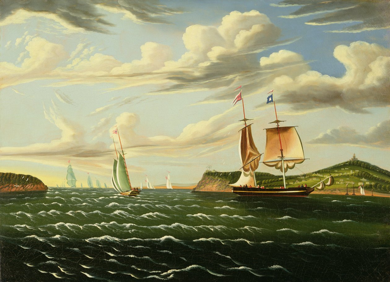 Staten Adası ve Narrows by Thomas Chambers