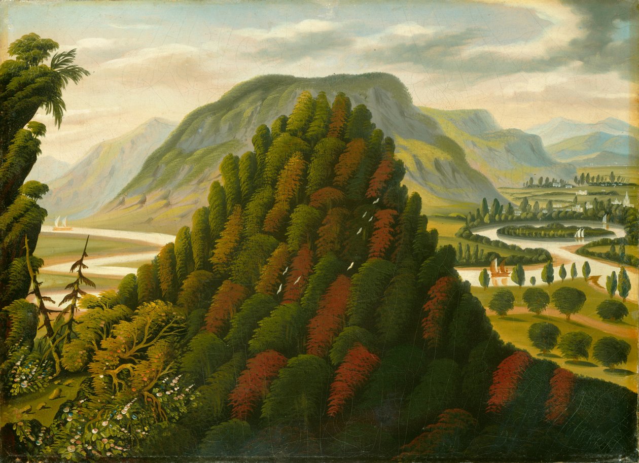 Connecticut Vadisi, 19. yüzyılın ortalarında. by Thomas Chambers