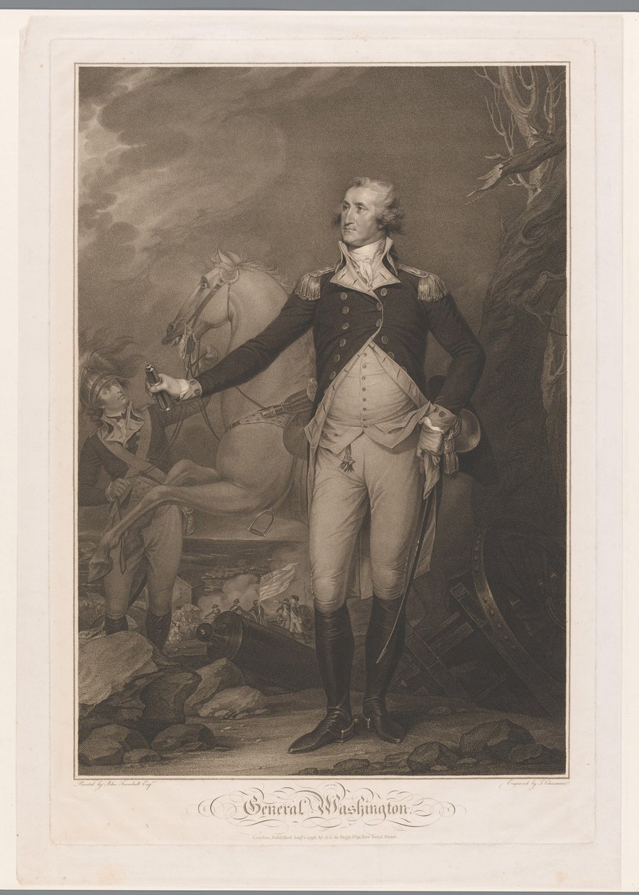 Portret van George Washington General Washington (nesne üzerindeki başlık) by Thomas Cheesman