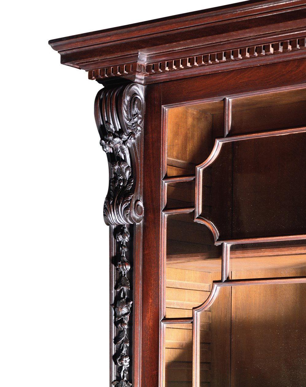 Bir George III ön kitaplık by Thomas Chippendale