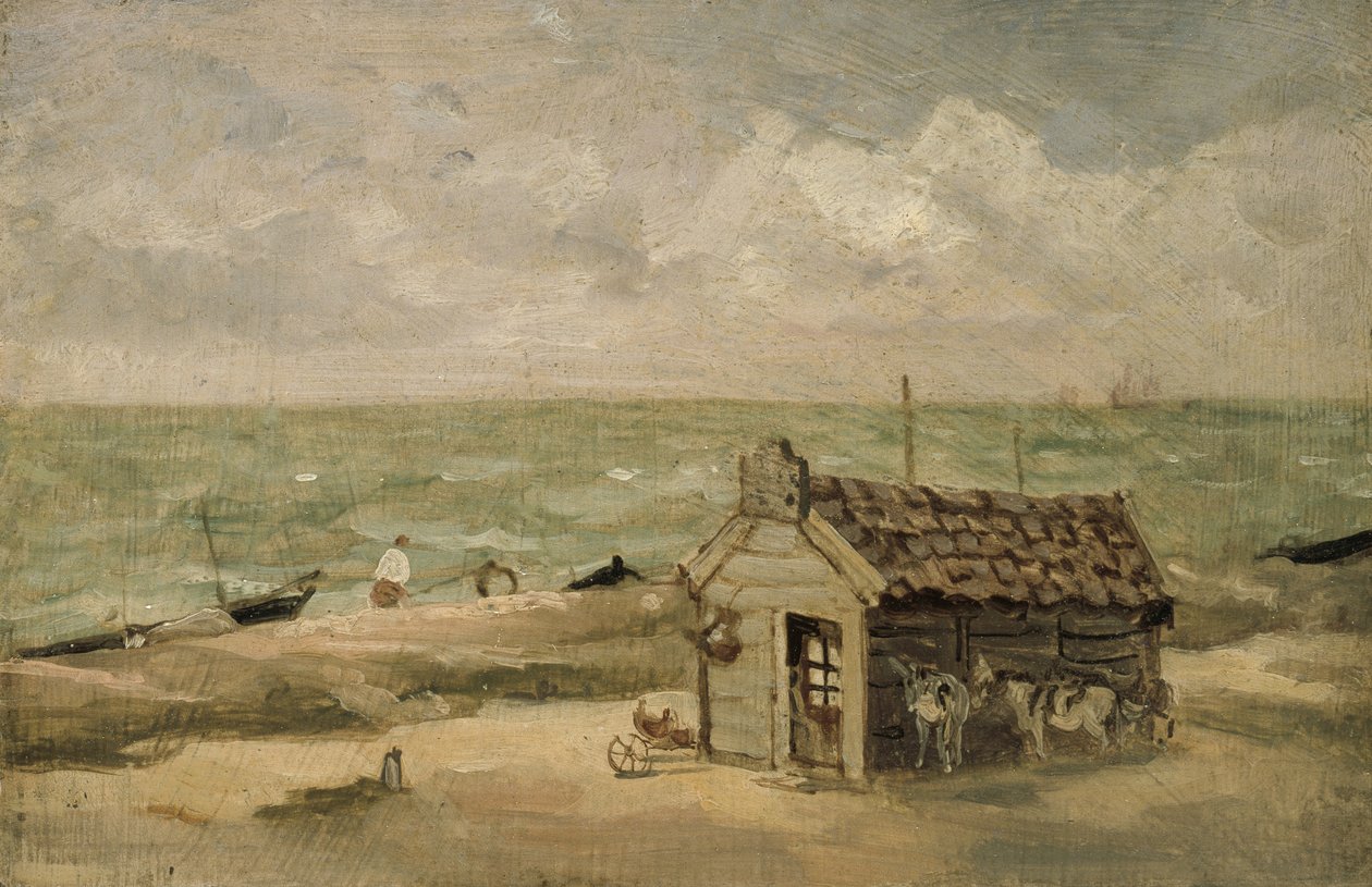Deniz kenarında bir balıkçı kulübesi by Thomas Churchyard