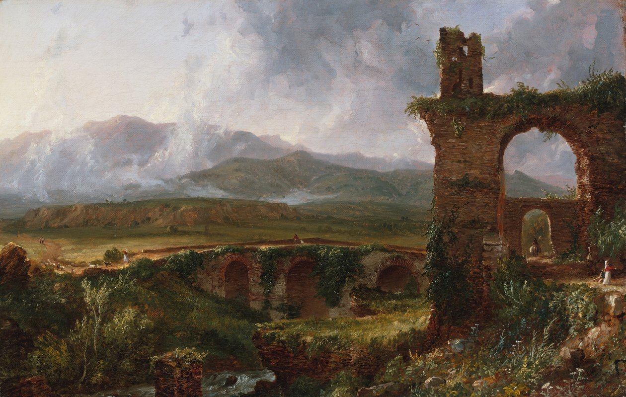 Tivoli Sabahı Yakınlarından Bir Görünüm, 1832. by Thomas Cole