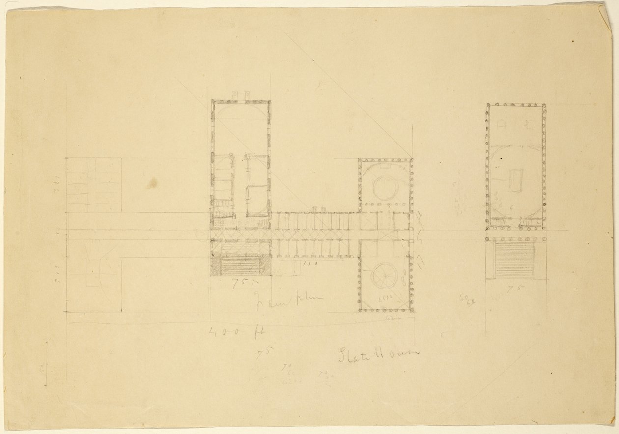 Grand Plan of the Ohio State House, c.1838  by Thomas Cole