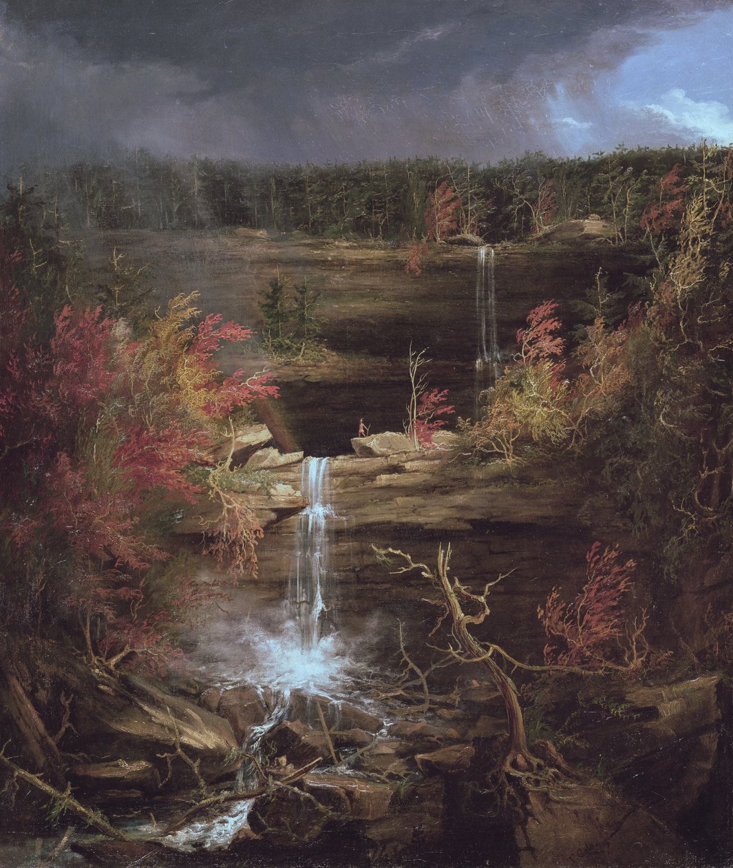 Kaaterskill Şelalesi, 1826 by Thomas Cole
