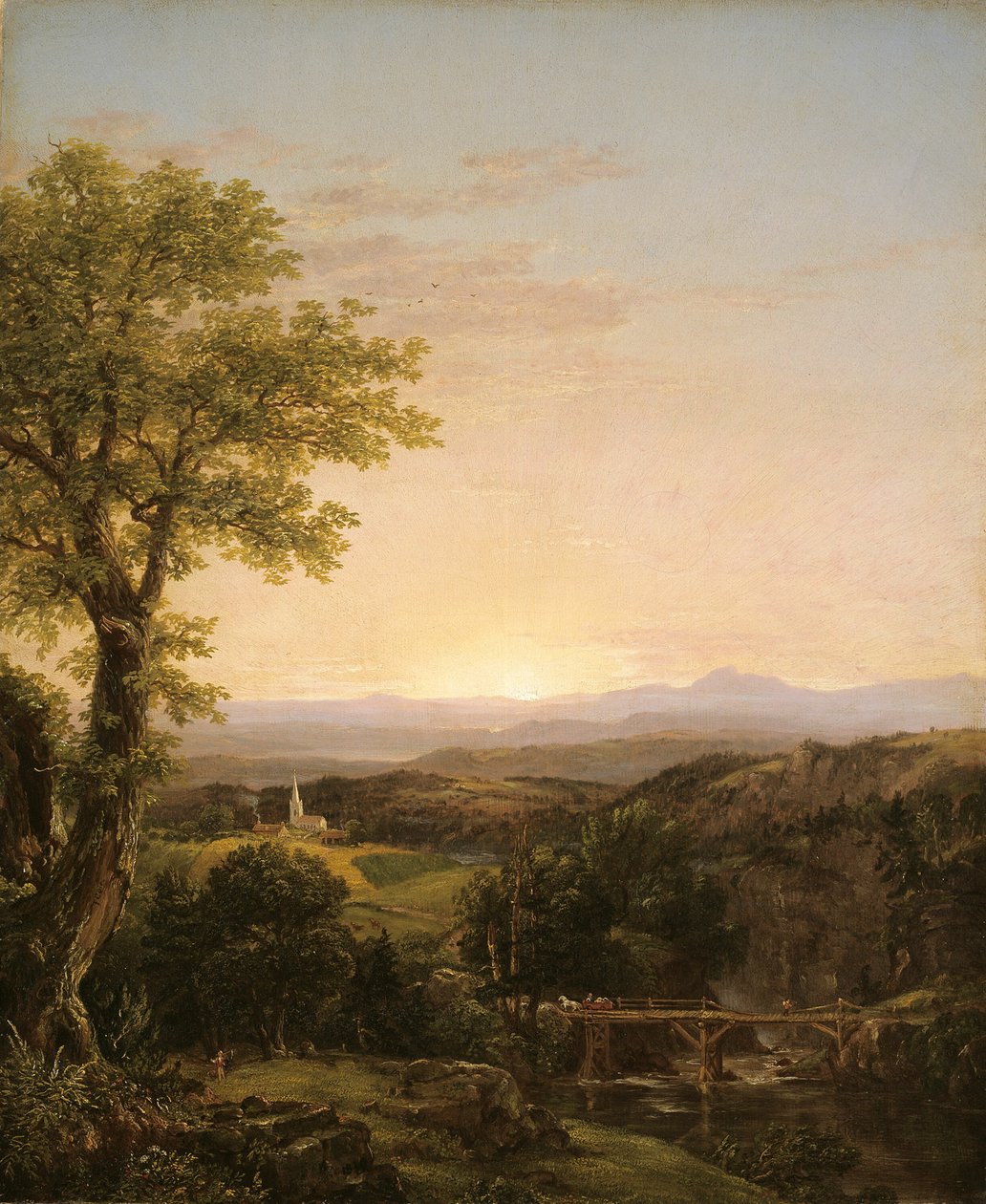 Yeni İngiltere Manzarası by Thomas Cole