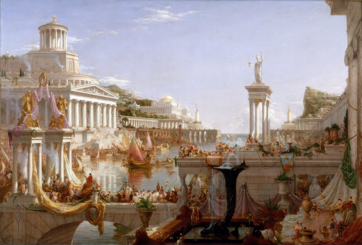 İmparatorluğun Tamamlanması / T. Cole / Resim, 1836 by Thomas Cole