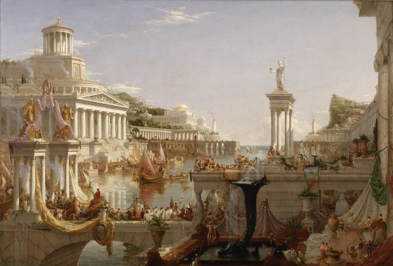 İmparatorluğun Seyri: İmparatorluğun Tamamlanması, c.1835-36 (tuval üzerine yağlı boya) by Thomas Cole