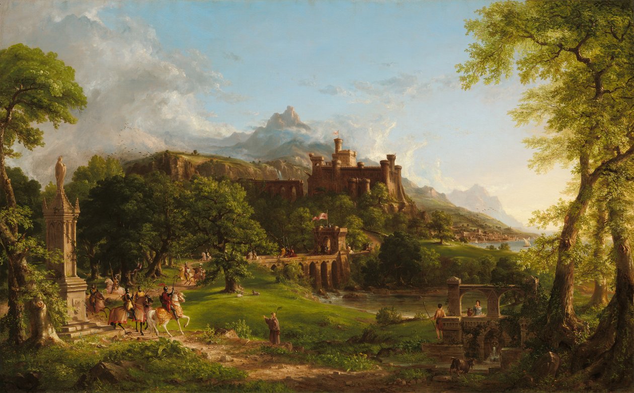 Ayrılış, 1837. by Thomas Cole