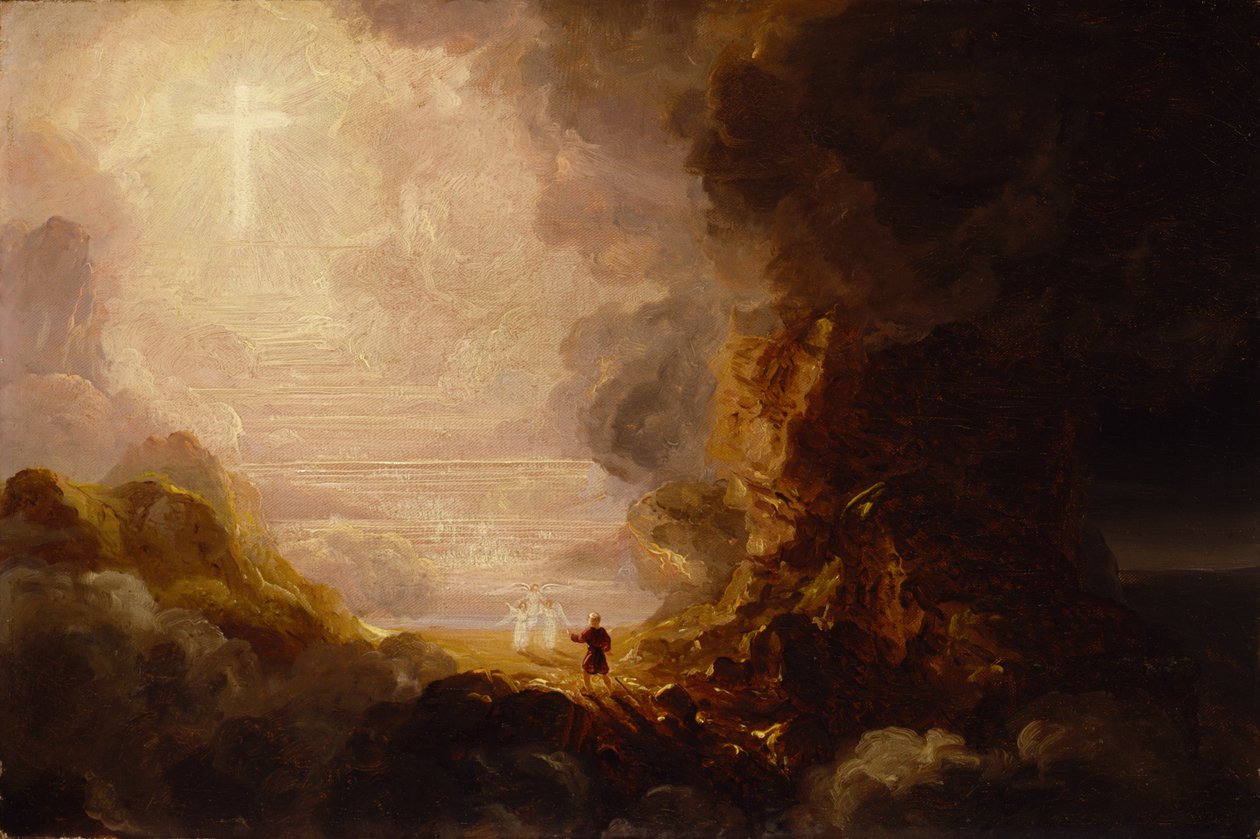 Yolculuğunun Sonunda Haç Hacı, c. 1846-48 (tuval üzerine yağlı boya) by Thomas Cole