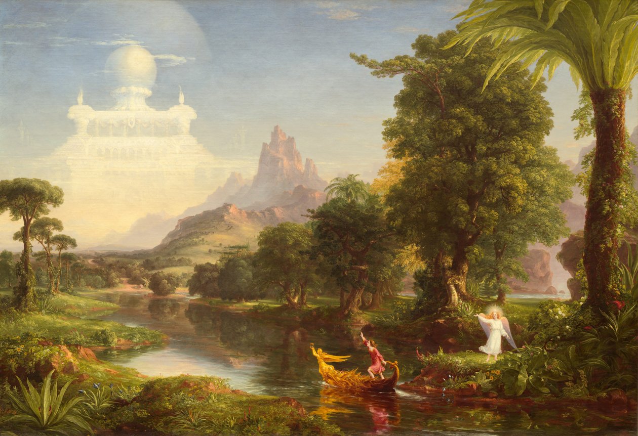 Yaşam Yolculuğu: Gençlik, 1842. by Thomas Cole