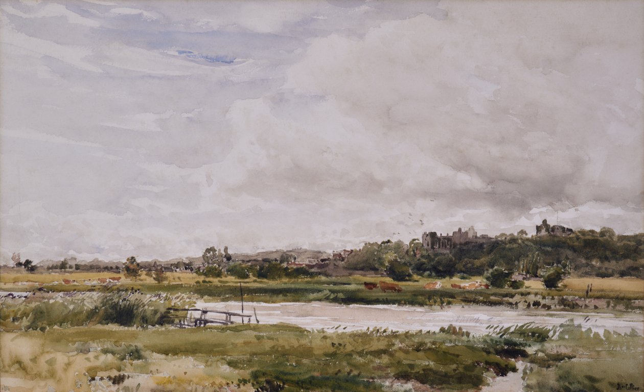 Manzara, nehir ön planda by Thomas Collier