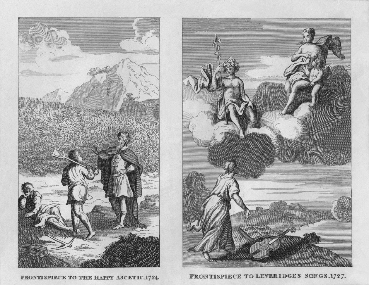 The Happy Ascetic, 1724 ve Leveridges Songs, 1727, 1809, 1827. by Thomas Cook
