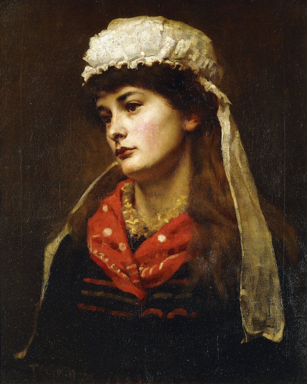 Bir Newlyn Lass, 1889 by Thomas Cooper Gotch