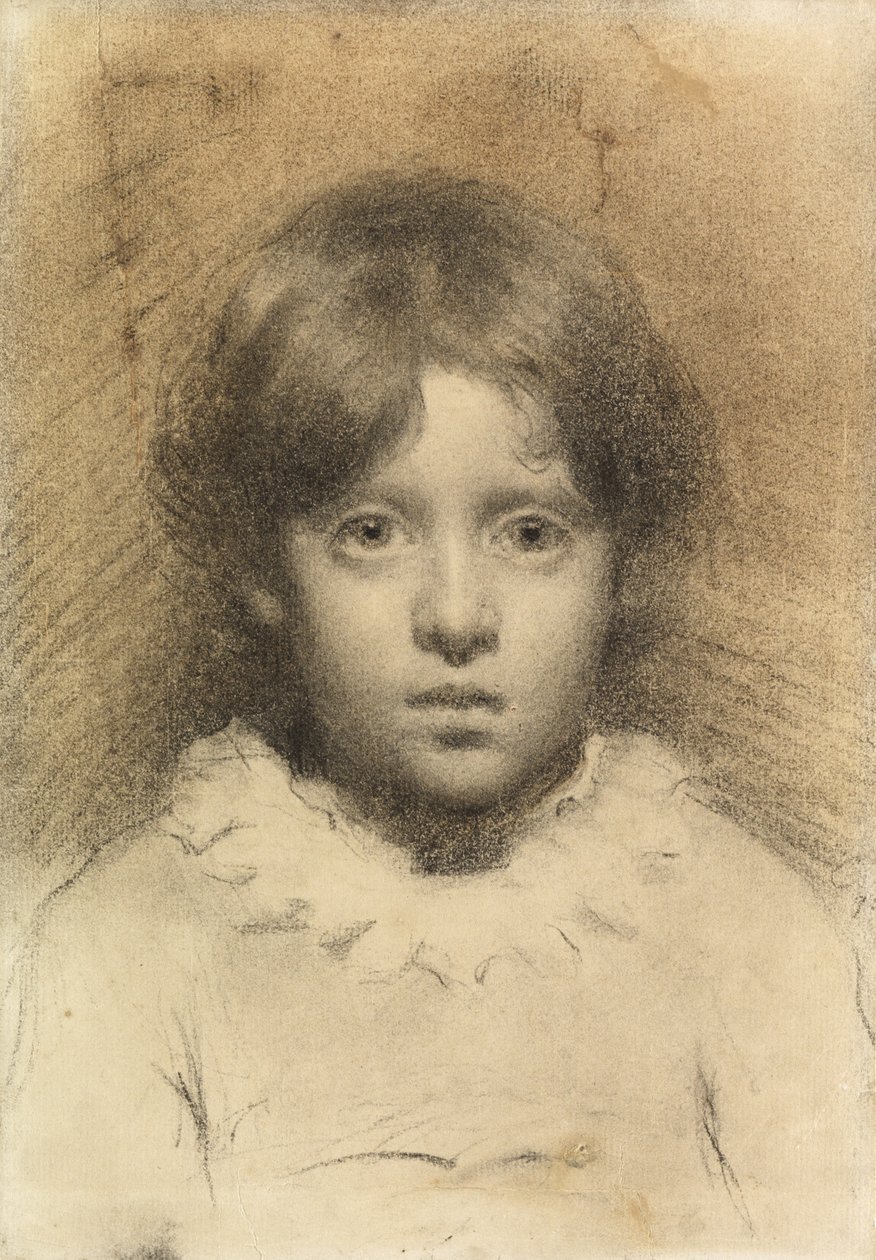 Genç Bir Çocuğun Çalışması by Thomas Cooper Gotch