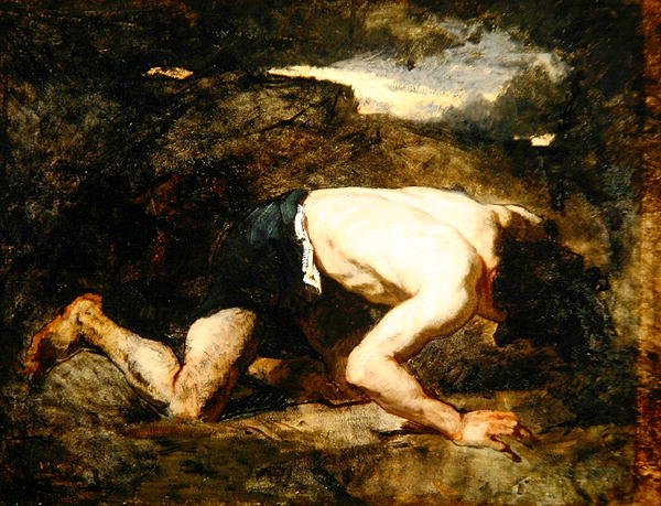 Kaçak, Atinalı Timon için Çalışma, 1857 dolayları (tuval üzerine yağlı boya) by Thomas Couture