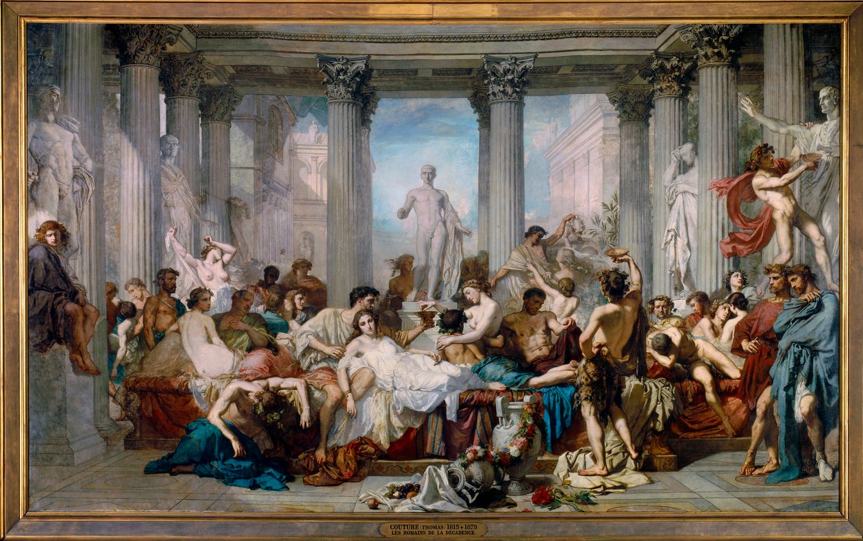 Decadence Romalılar by Thomas Couture