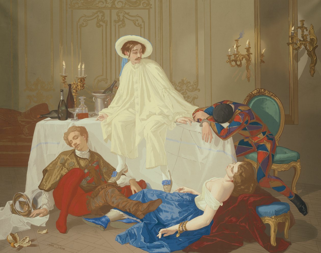 Maskeli Balodan Sonra Akşam Yemeği by Thomas Couture