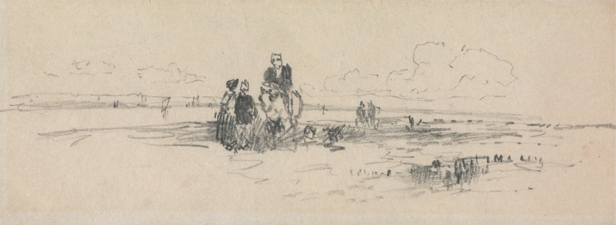 Sahildeki Figürler by Thomas Creswick