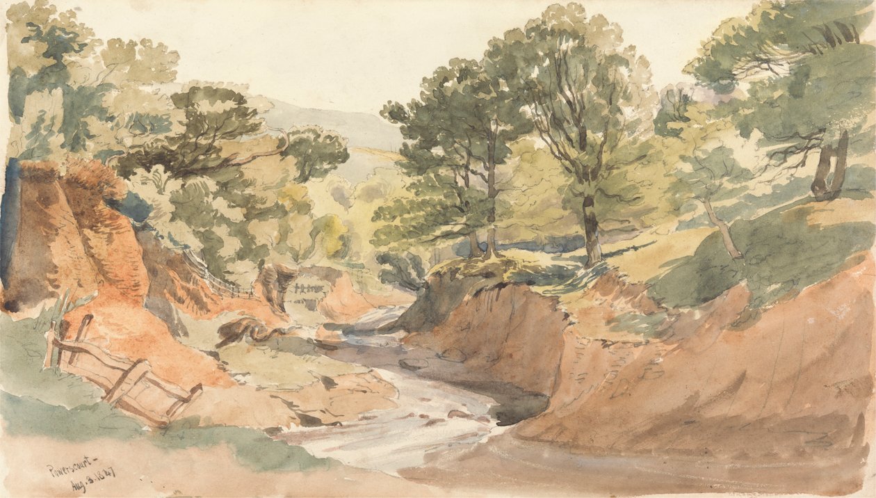 Powerscourt'ta Manzara Manzarası by Thomas Creswick