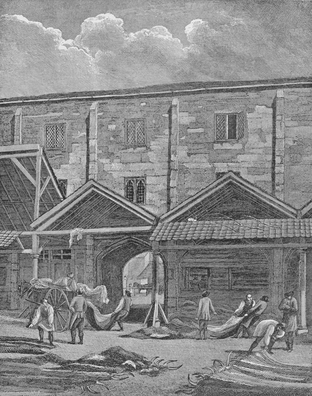 Deri Pazarı, Leadenhall, Londra Şehri, 1825 1911 by Thomas Dale
