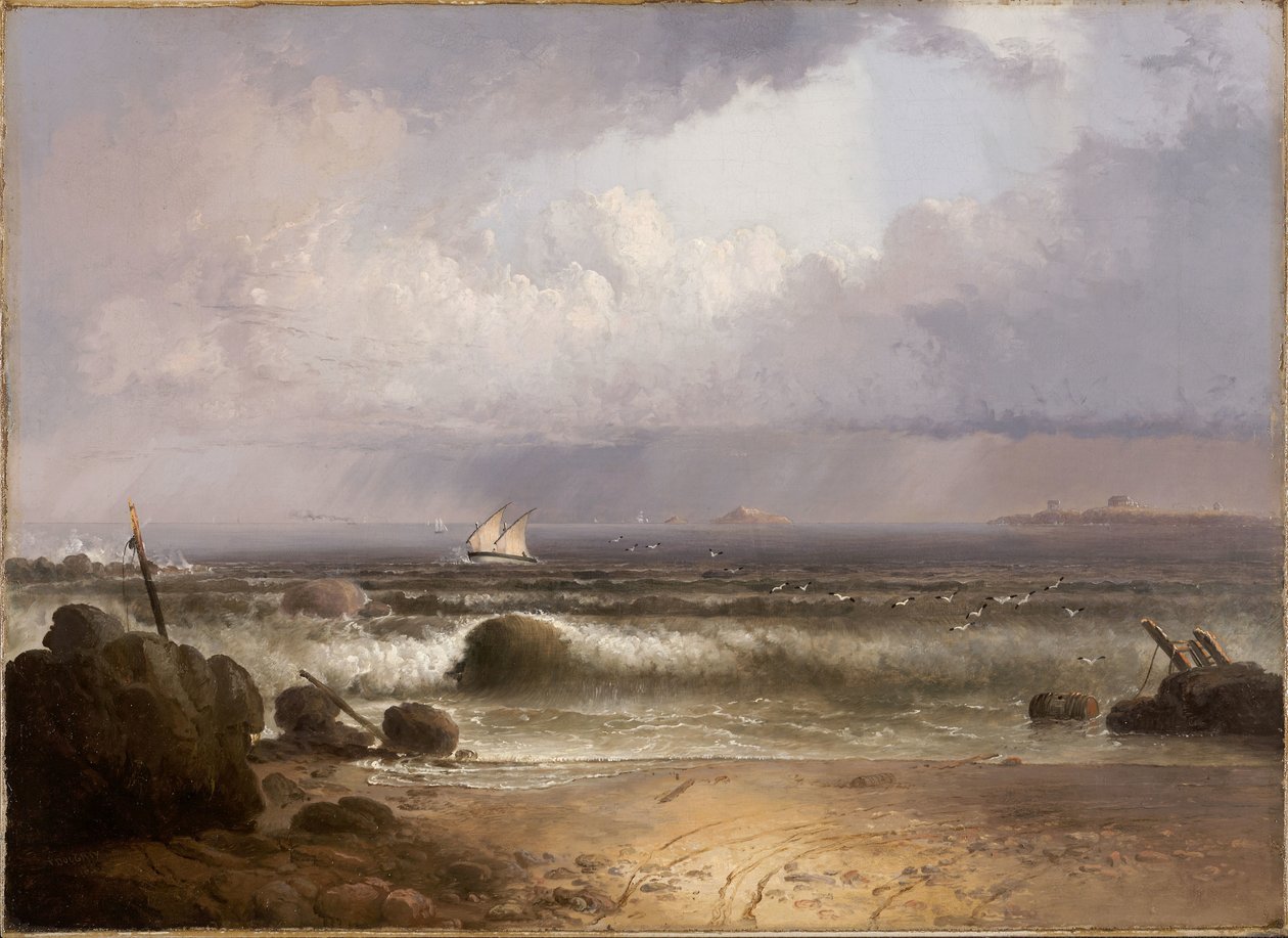 Coming Squall (Yaz Duşlu Nahant Plajı) by Thomas Doughty