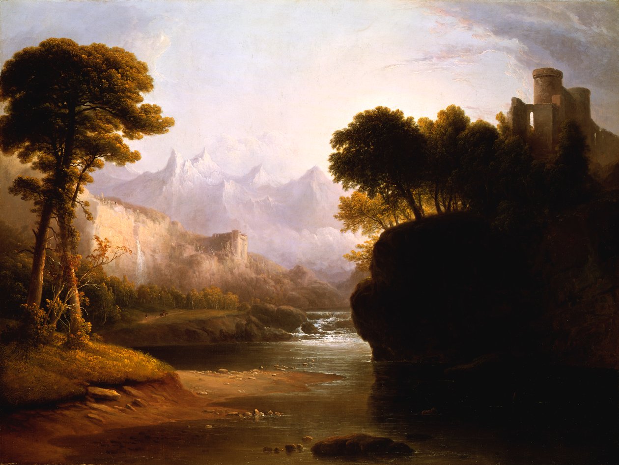 Fantastik Manzara, 1834. by Thomas Doughty