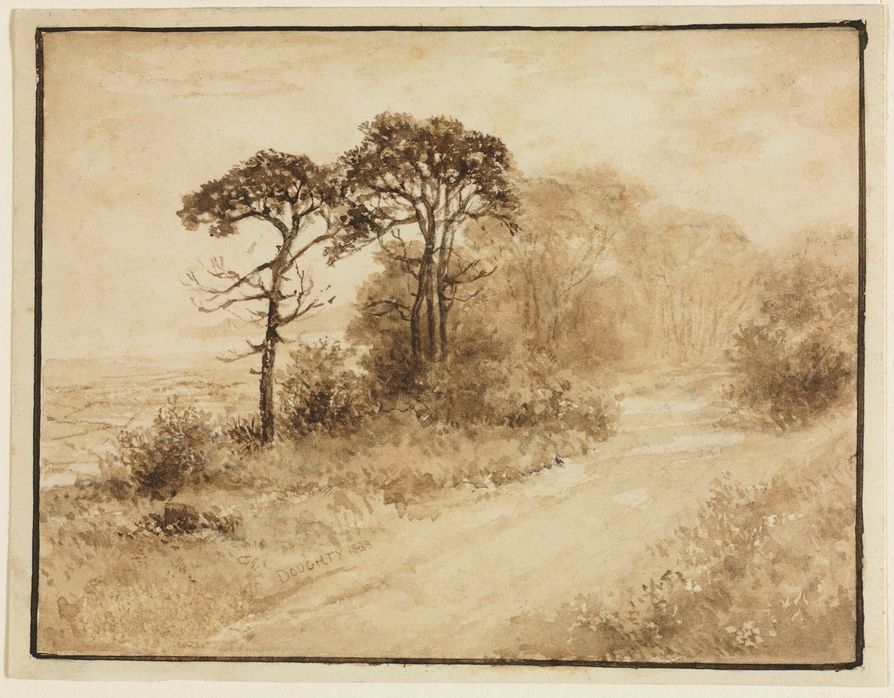 Dolambaçlı Yollu Manzara by Thomas Doughty