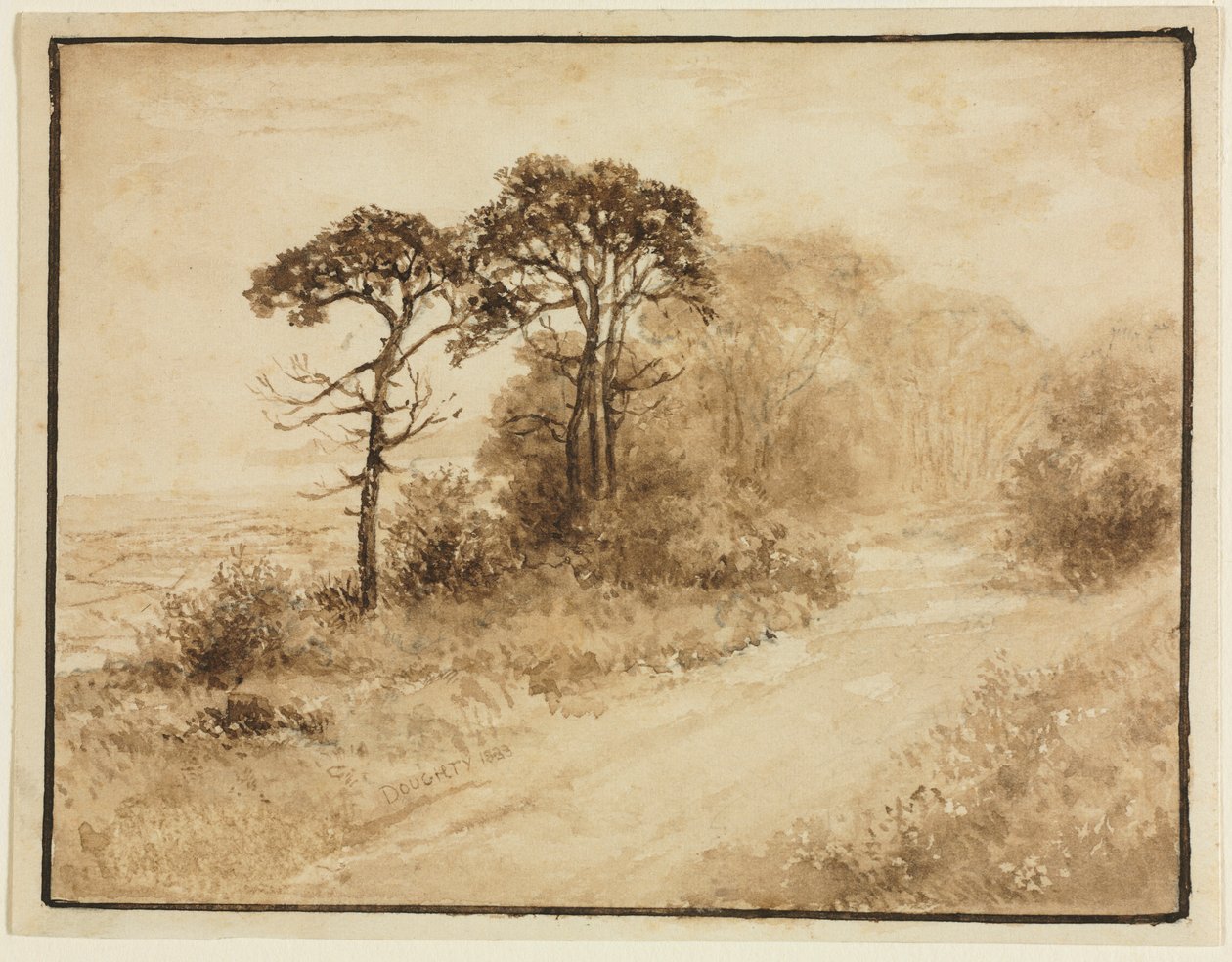 Dolambaçlı Yol ile Manzara, 1833. by Thomas Doughty