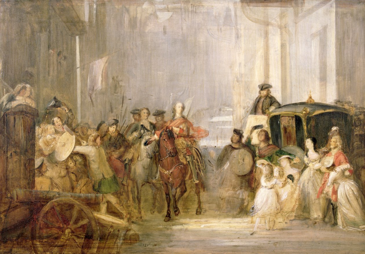 Prens Charles Edward Stuart (1720-88) Edinburgh'a Girerken (Bkz. 105437) by Thomas Duncan