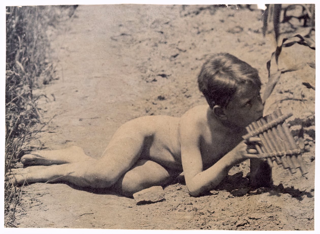 Arcadia için Ben Crowell Çalışması, c. 1883. by Thomas Eakins