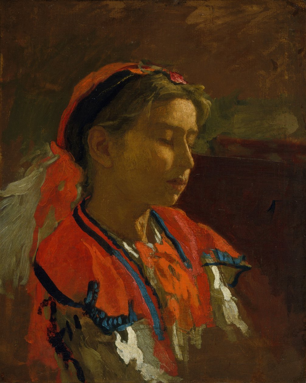 Carmelita Requena, 1869. by Thomas Eakins