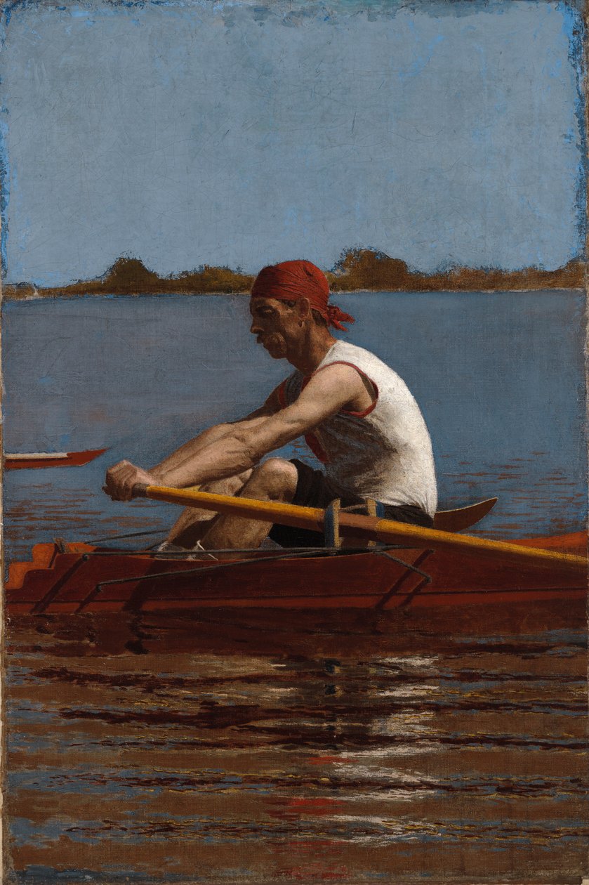 John Biglin Tek Bir Kürekte by Thomas Eakins