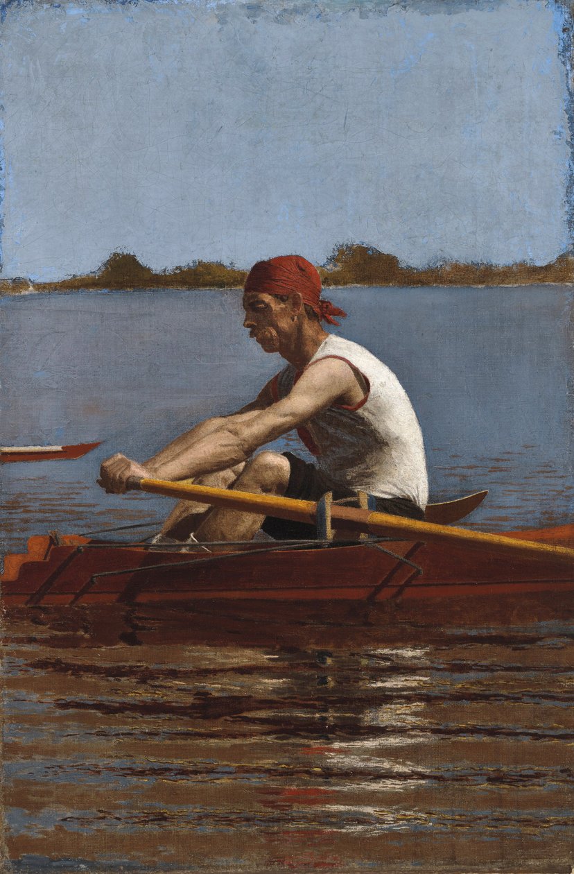 John Biglin Tek Kafatasında, 1874 by Thomas Eakins