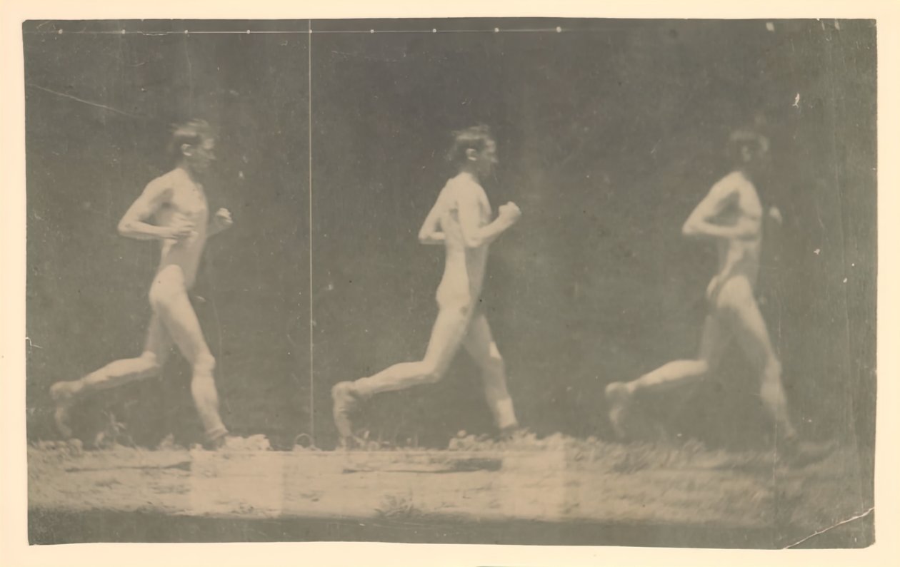 Tanımlanamayan Modelin Marey Tekerlek Fotoğrafları, 1884. by Thomas Eakins