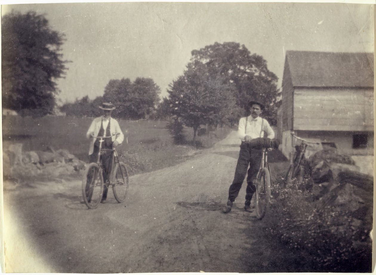 Bisikletler Üzerine Samuel Murray ve Benjamin Eakins, c. 1895-1899. by Thomas Eakins