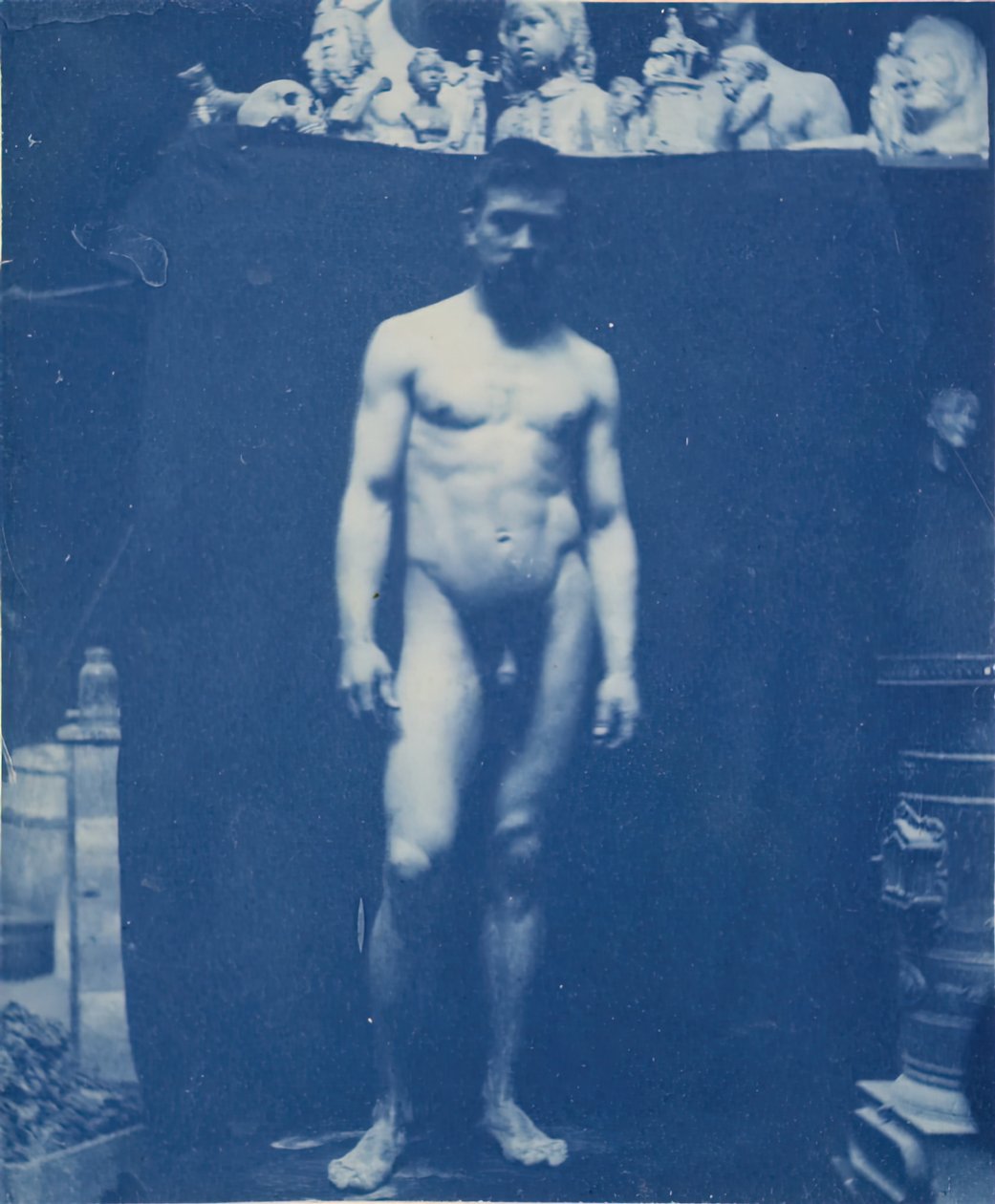 Ayakta Çıplak Samuel Murray, c. 1890-1892. by Thomas Eakins