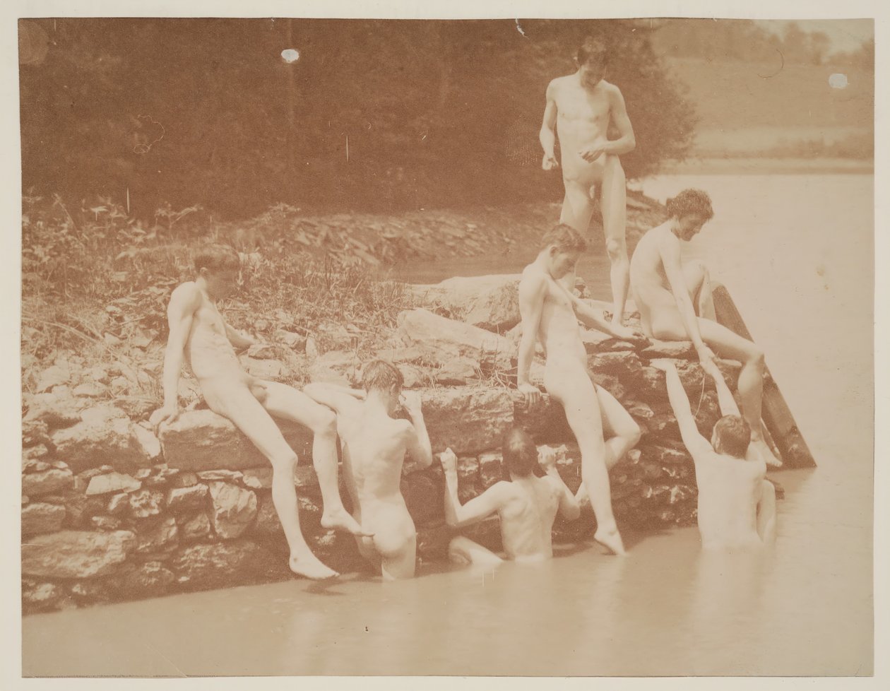 Yüzme Çalışması, 1883. by Thomas Eakins