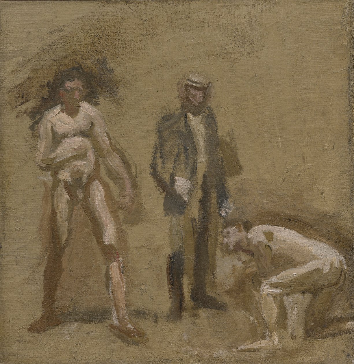 Sayımı alarak, çalışma by Thomas Eakins