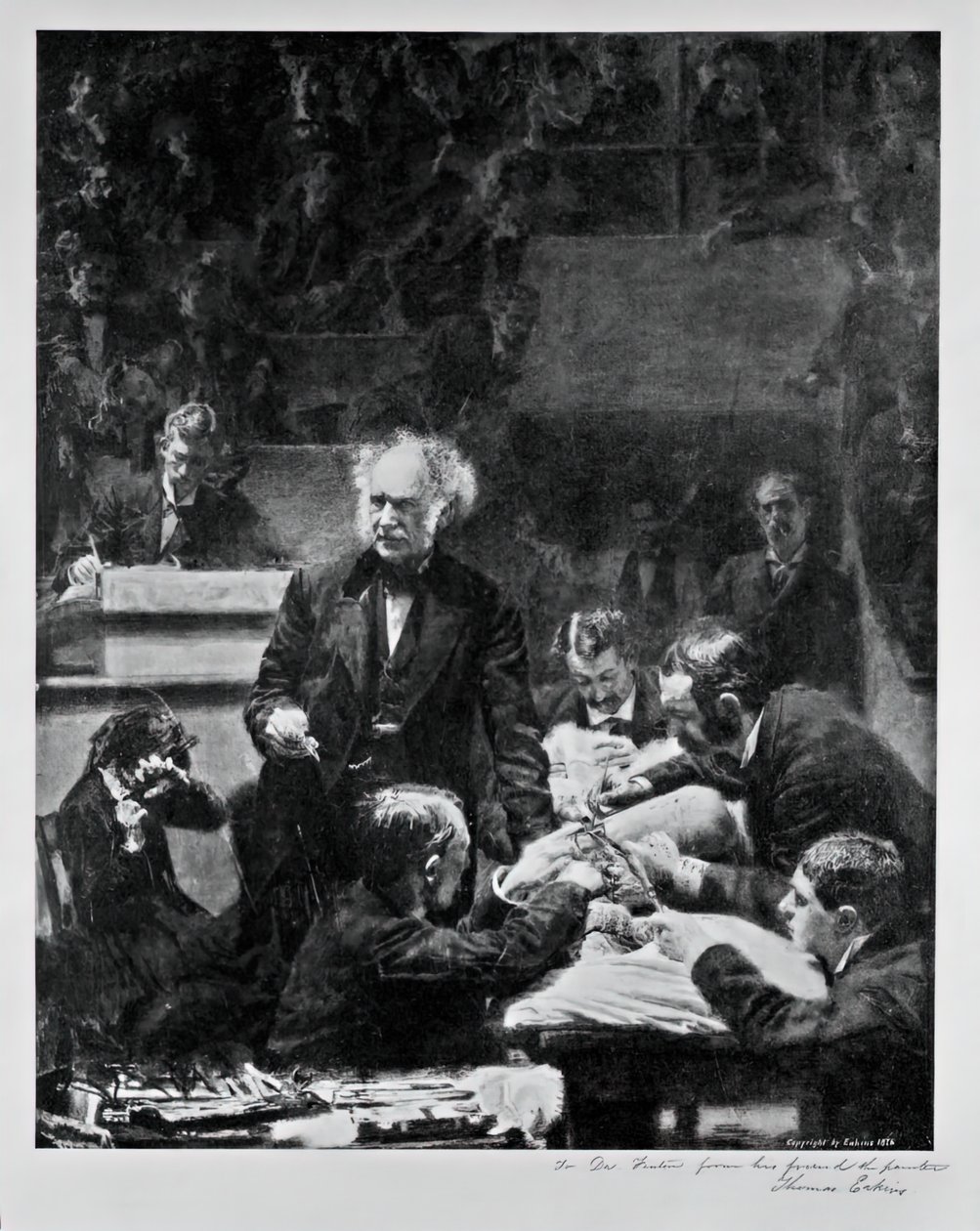 Brüt Klinik, 1876. by Thomas Eakins