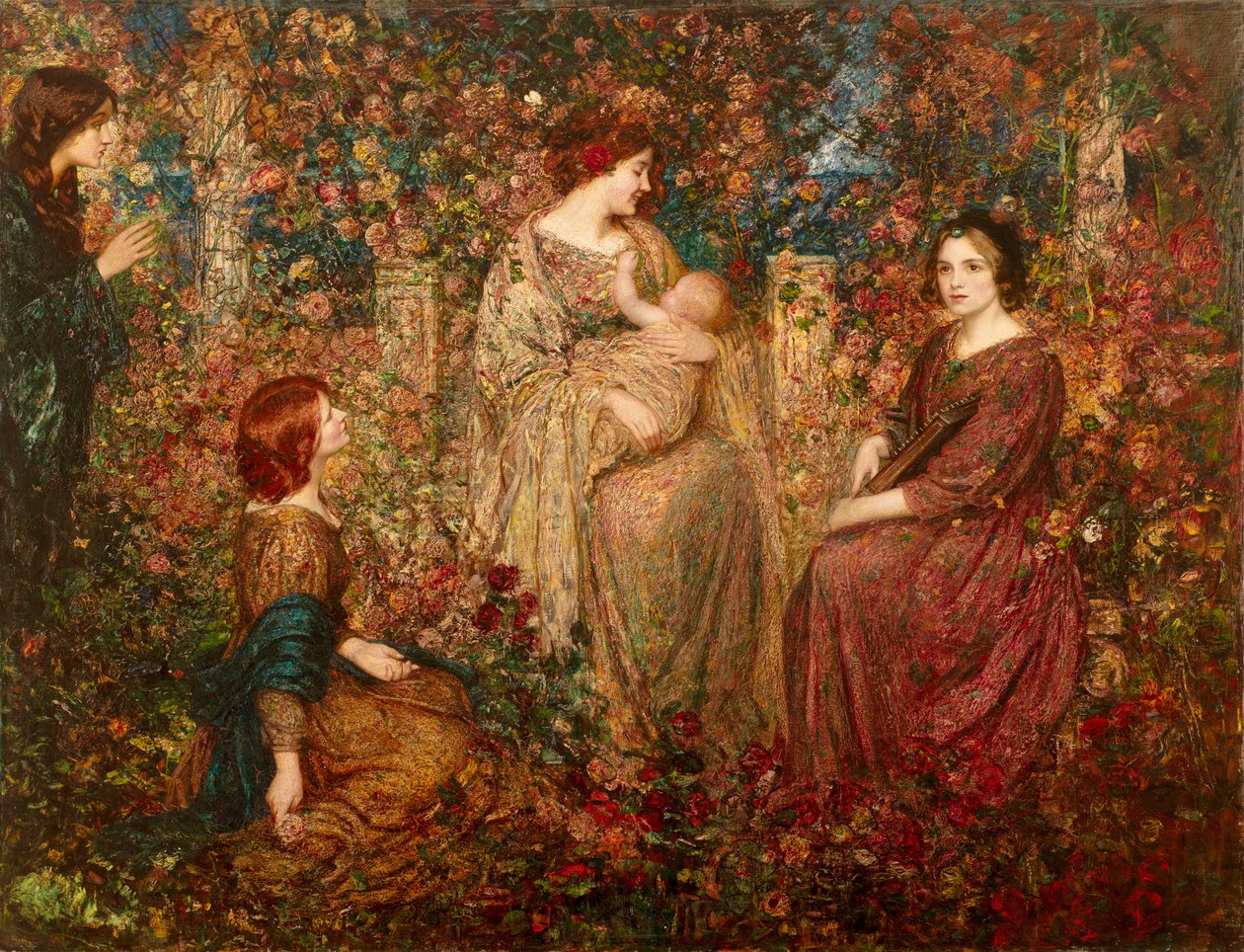 Çocuk (tuval üzerine yağlıboya) by Thomas Edwin Mostyn