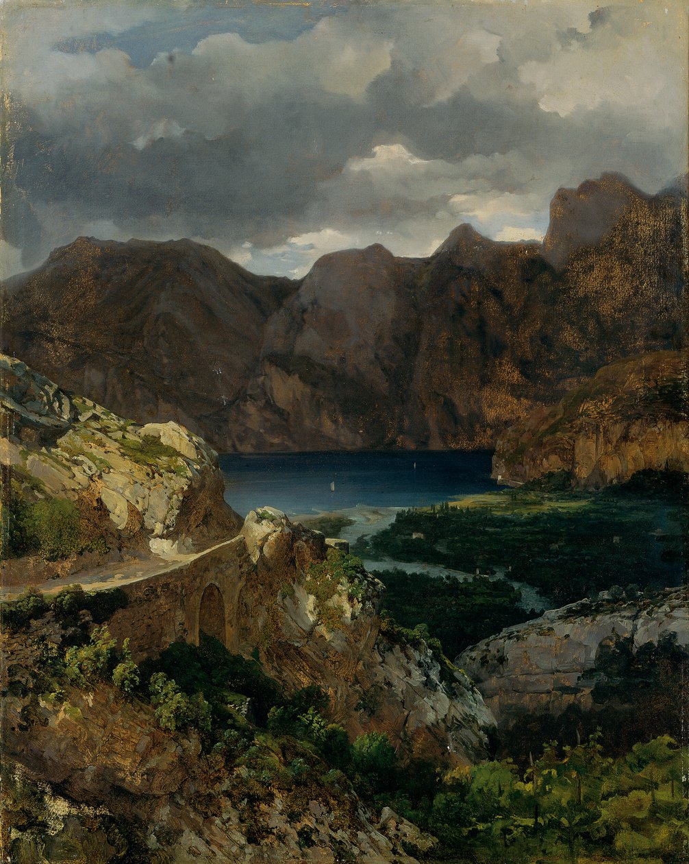 Garda Gölü manzarası by Thomas Ender