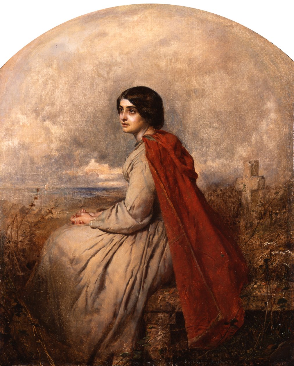 Evangeline (tuval üzerine yağlıboya) by Thomas Faed