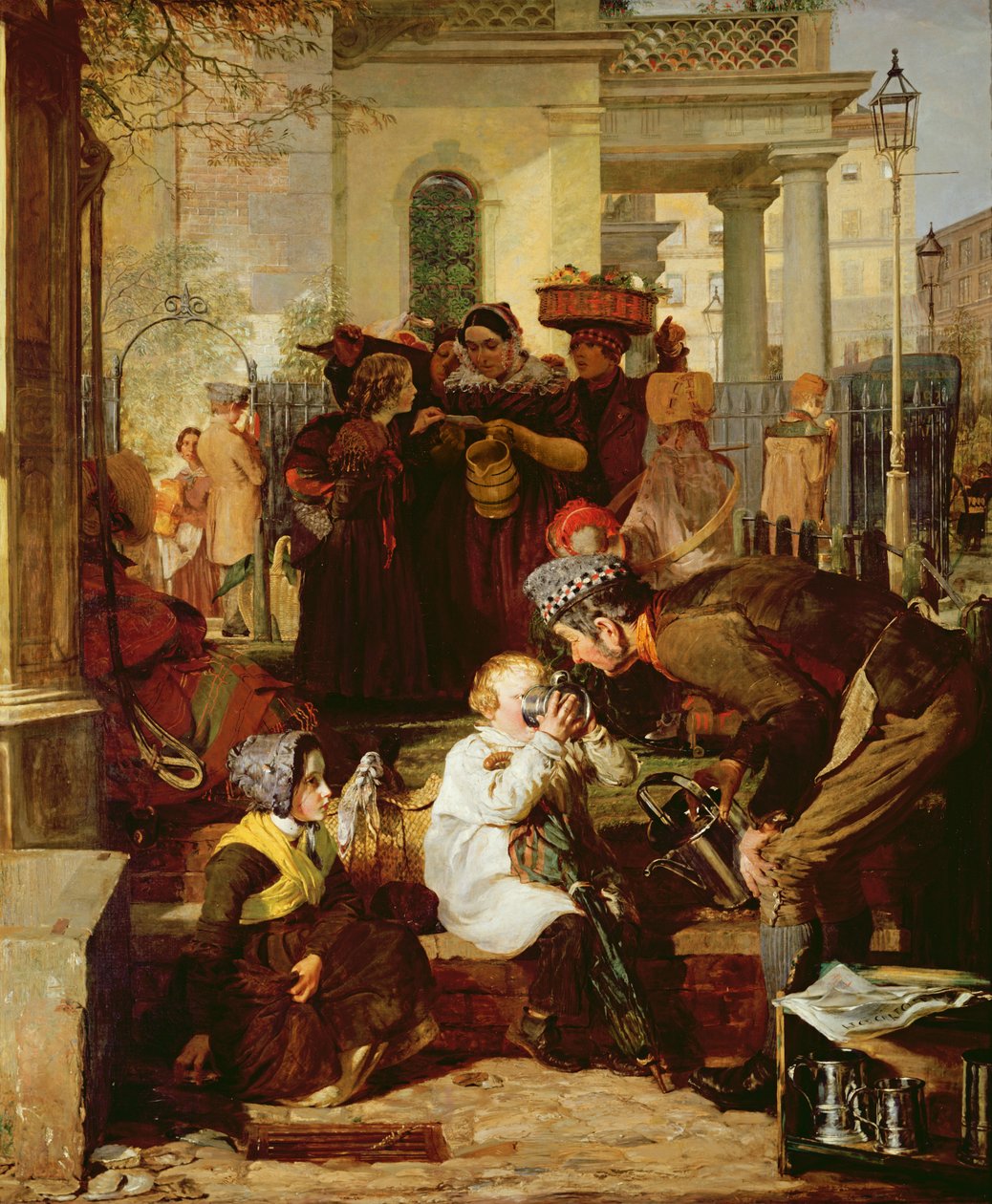 Susamış Müşteri (tuval üzerine yağlıboya) by Thomas Faed