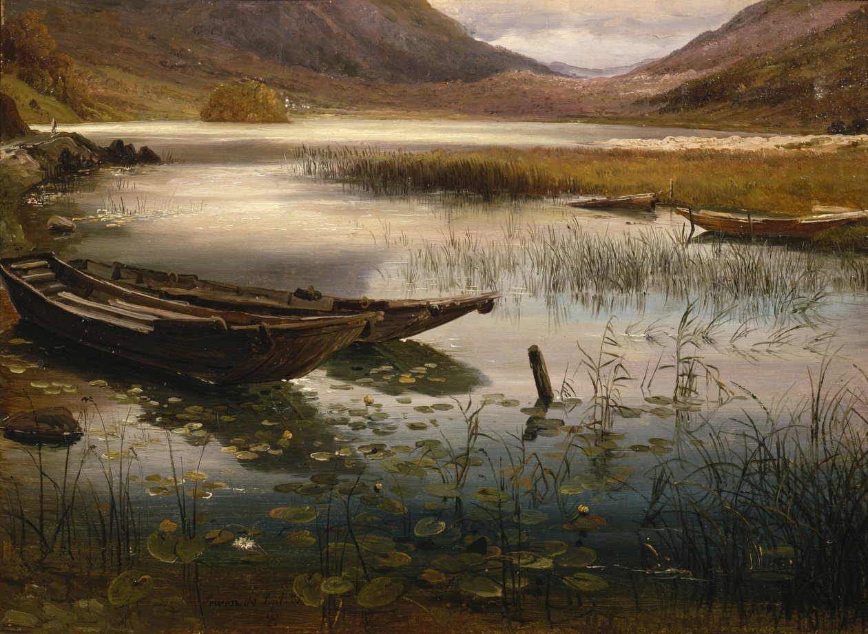 Tekneler ve Nilüferler by Thomas Fearnley