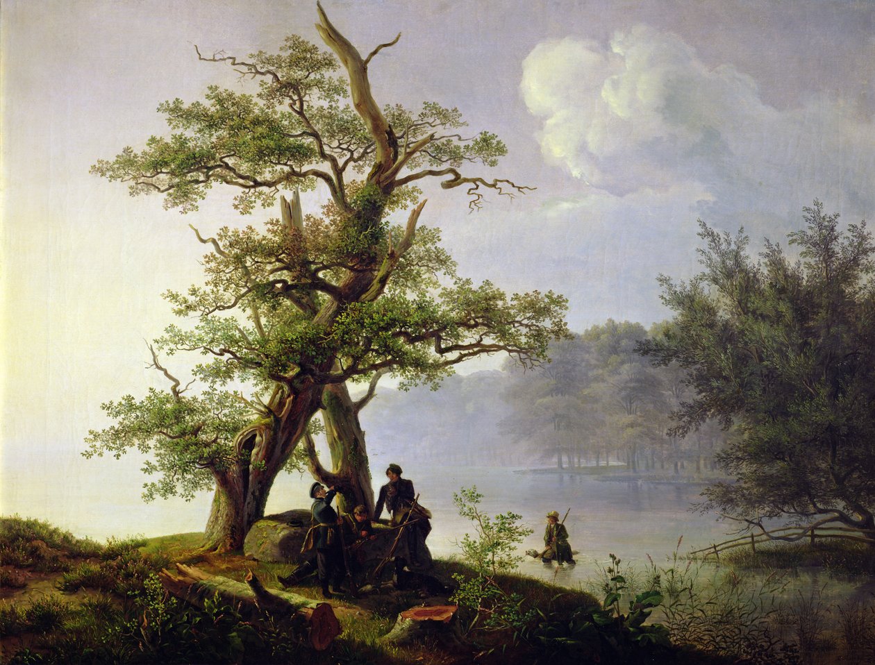 Su Kuşu Avı, 1828 by Thomas Fearnley
