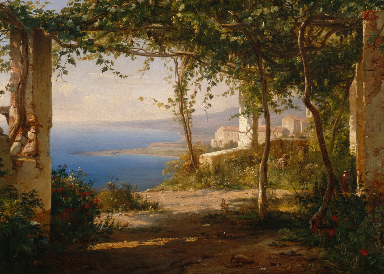 Napoli körfezinden görünüm by Thomas Fearnley